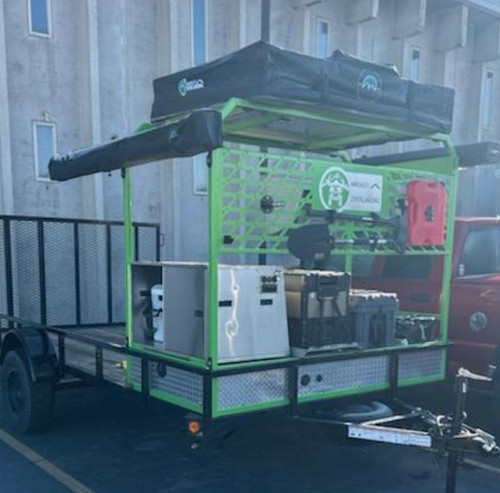 Off road camping trailer - , rack